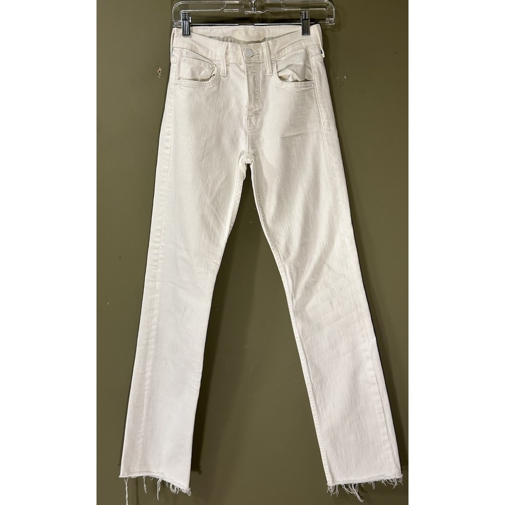 Mother Superior Jeans Smarty Pants Skimp Sz 23 (26x31) Totally Innocent White